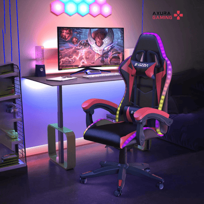 BIGZZIA RGB Gaming Chair with LED Lights